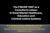 The PMHNP DNP as a Consultant-Liaison in Rural Mental ...dnpconferenceaudio.s3.amazonaws.com/2012/1Podium... · Practice (DNP) students in a rural state. Explain the PMHNP DNP role