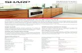 SMD2477ASC Spec Sheet - Sharp.cafiles.sharp.ca/.../MicrowaveDrawerOvens/SpecSheets/...SpecSheet.pdf · Sharp’s Microwave Drawer Oven allows you to focus on the design elements you