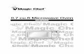 0.7 cu.ft Microwave Oven Chef/MCB780W.pdf · • Move the microwave oven away from the receiver. • Plug the microwave oven into a different outlet so that microwave oven and receiver