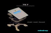 Touch Enabled Ultrasound System · presets, the TE7 is an ideal system for nerve block and pain management. With the addition of cardiac functionality and the TEE transducer, the