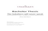 BACHELOR THESIS Alina Steinborn anonymopus.uni-lueneburg.de/opus/volltexte/2018/14487/pdf/BACHELOR_T… · theorization under a feminist perspective has developed powerful critiques