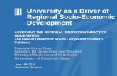 University as a Driver of Regional Socio-Economic Development · Spain, Port Aventura … •10,7 % Population (793.155 ) •10,4 % GDP (20.674 M€) •19,1 % Cultural heritage •50