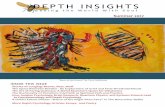 Depth Insights Journal Summer 2017...larger—how the boundaries and attach-ments of our ego selves can soften and give way to soul, which sustains us. In many ways, depth psychology