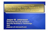 Anatomy of a Network Hack: How to Get your network hacked ...download.microsoft.com/documents/australia/teched... · How To Get Your Network Hacked in 10 Easy Steps 1. DoDonn’t