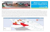 Sierra Leone - UNICEF › appeals › files › UNICEF_Sierra...Sierra Leone Flood and landslide Situation Report No. 8 ... on key issues for communities affected by the emergency