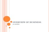 OVERVIEW OF BUSINESS - OVERVIEW OF BUSINESS 04 MARKS. BUSINESS Business is legally recognized organization