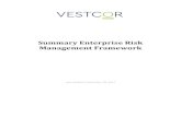 Summary Enterprise Risk Management Framework · Summary Vestcor Enterprise Risk Management Framework - Page 5 of 30 - III. General Risk Management Activities In general, risk management
