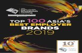 TOP 100 ASIA’S BEST EMPLOYER BRANDS€¦ · disrupting traditional channels through digital nancial technology services. It operates two ntech companies: GCash, the leading mobile