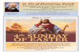 St. Pio of Pietrelcina Parish - d2y1pz2y630308.cloudfront.net · 07.05.2017  · St. Pio of Pietrelcina Parish April 27/28, 2017 Don't miss Encounter May 14th 7:15-8:15 p.m. St. Paul