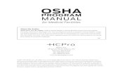 OSHA - HCProcontent.hcpro.com › manuals › meu › 13K_Medical_Single.pdfOSHA PROGRAM MANUAL Contents Front Pocket OSHA Poster 3165: IT’S THE LAW! Laminated Eyewash Station Sign
