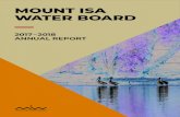 MOUNT ISA WATER BOARD › wp-content › uploads › ... · 2 MOUNT ISA WATER BOARD 2017–18 ANNUAL REPORT. To be a respected leader in regional water distribution and treatment.