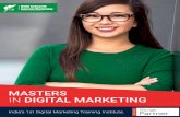 MASTERS IN DIGITAL MARKETING - Course Curriculuآ  MASTERS IN DIGITAL MARKETING India's 1st Digital Marketing