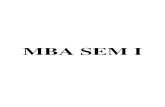 MBA SEM I...MBA SEM I Department of Management Birla Institute of Technology, Mesra, Ranchi - 835215 (India) Institute Vision To become a Globally Recognized Academic Institution in
