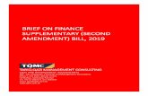 BRIEF ON FINANCE SUPPLEMENTARY (SECOND AMENDMENT) …tqmc.com.pk › wp-content › uploads › 2019 › 01 › TQMCS-COMMENT… · TQMC’s Comments on Finance Supplementary (Second
