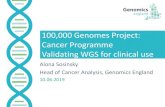 100,000 Genomes Project: Cancer Programme Validating WGS ... 100,000 Genomes Project: Cancer Programme