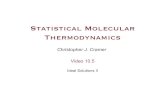 Statistical Molecular Thermodynamicspollux.chem.umn.edu/4501/Lectures/ThermoVid_10_05.pdf · Solution Liquid-Vapor Transitions Pressure-composition diagram 1-propanol/2-propanol at