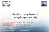 Iceland striving towards the hydrogen societynewenergy.is/wp-content/uploads/2018/12/6.naha_skulason_0408.pdfIceland striving towards the hydrogen society Jón Björn Skúlason General