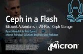 Ceph in a Flash · Red Hat Ceph Storage 2.1 can saturate 2x Intel 2699v4’s with 8 to 10 OSDs provided proper tuning and sufficiently fast drives 4KB Reads will saturate a 10GbE