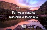 United Utilities Group PLC Full year results › globalassets › z_corporate...United Utilities • 2018/19 full year results Cautionary statement This presentation contains certain
