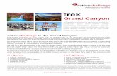 trek the Grand Canyon final - Action Challenge · actionchallenge in the Grand Canyon trip highlights Enjoy an all inclusive 8 day challenge See the Grand Canyon Panoramic views over