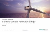 Company presentation Siemens Gamesa Renewable Energy · Company profile Siemens AG 67% Free-float shares 33% 2 Ownership structure Siemens Gamesa is a global leading provider of wind