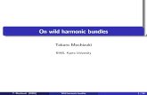 On wild harmonic bundles - sci.osaka-cu.ac.jp · (B) Kobayashi-Hitchin correspondence (Generalization of Corlette-Simpson correspondence) (C) Polarized (regular) pure twistor D-module