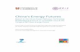 China’s Energy Futures - Institute for Manufacturing · 2014-02-03 · China’s Energy Futures Report on the China Power Pathways Technology Roadmapping Event of 21-23 October