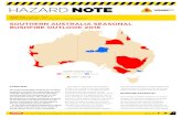 SOUTHERN AUSTRALIA SEASONAL BUSHFIRE OUTLOOK 2016 · The Seasonal Bushfire Outlook for southern Australia is used by fire authorities to make strategic decisions on resource planning