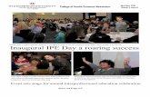 Inaugural IPE Day a roaring success...Volume 4, Issue 8 College of Health Sciences Newsletter April-May 2015 Inaugural IPE Day a roaring success Faculty, staff, students and guests