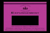 ExpungEmEnt - Maryland Judiciary · 2018-10-01 · Expungement is the removal of records from public inspection. In Maryland, records may be expunged from 1) Motor Vehicle Administration