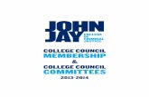 college council MeMbershipjohnjay.jjay.cuny.edu/files/web_images/cc_membership2013... · 2015-01-09 · College Council Membership The College Council shall be the primary governing