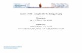 Living to 100: The Biology of Aging · Session 172: Living to 100: The Biology of Aging. October 18, 2017. SOCIETY OF ACTUARIES Antitrust Compliance Guidelines. Active participation