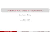 A Roadmap of Persuasive Argumentationchidey/candidacy-exam.pdf · A Roadmap of Persuasive Argumentation Christopher Hidey April 21, 2017 Christopher Hidey Candidacy Exam April 21,