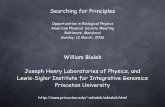 Searching for Principles - APS Home › meetings › multimedia › march2006 › ... · Searching for Principles Opportunities in Biological Physics American Physical Society Meeting