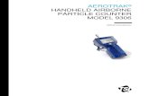AEROTRAK Handhald Airborne Particle Counter Model 9306 ... › products › particulate › TSI-9303-9306 › ... · ii Manual History The following is a ®manual history of the AeroTrak