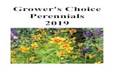 Grower's Choice Perennials 2019 · Attracts butterflies Attracts bees Attracts hummingbirds Scientific Name Common Name Bloom Period Quick Reference Symbols USDA Hardiness Rating