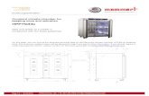 Memmert Constant climate chamber for keeping mice ... · Constant climate chamber for keeping mice and zebrafish HPP750life Safe and stable air humidity in ... Door inner glass doors