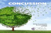 CONCUSSION - | OBIAobia.ca/wp-content/uploads/2015/06/Concussion-resource...Concussion is a brain injury which can be caused by a sudden acceleration of the head and neck resulting