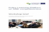 Policy Learning Platform on SME competitiveness Workshop brief · Policy Learning Platform on SME competitiveness 1 Thematic workshop on entrepreneurship and business creation Summary