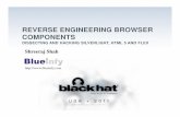 REVERSE ENGINEERING BROWSER COMPONENTSmedia.blackhat.com/bh-us-11/Shah/BH_US_11_Shreeraj... · » Mobile apps written in Android or iPhone – accessing browser components » Browser