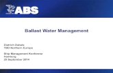 Ballast Water Management - Global Maritime Hub › wp-content › uploads › attach... · 2018-03-21 · 2013 VGP: Ballast Water (Section 2.2.3) Ballast water requirements generally