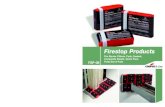 Cooper B-Line - Firestop Products (FSP-08) · 2020-01-20 · 3M™ Fire Barrier CP-25WB+ Caulk 3M™ Fire Barrier IC-15WB+ Caulk The charts give the number of 3M pillows needed to