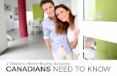 7 Steps to Home Buying Success CANADIANS NEED TO KNOW · Top 5 Reasons Why Most Homebuyers Choose to Work with a Real Estate Professional 1. It’s free. In almost all cases, commission