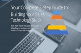 Building Your Sales Technology Stack - Smart Selling Tools · Marketing & Sales Alignment Mobile Sales Enablement Online Meeting Opportunity Management Pipeline Management & Deal