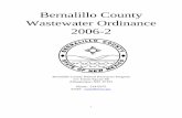 Bernalillo County Wastewater Ordinance 2006-2 3/WW... · 2015-04-22 · 1 1 bernalillo county 2 board of county commissioners 3 ordinance no. 2006-2 4 5 6 an ordinance repealing division