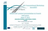 6th Transnational Workshop duratiNET DURATI NET project ...durati.lnec.pt/pdf/workshop/franck_presentation6.pdf · duratiNet 6th Transnational Workshop Nantes - Université, 7 th