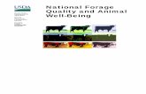 National Forage Quality and Animal Agriculture Well …...program allows the user to characterize the animals’ genetics, physiological stage body condition, environmental conditions,
