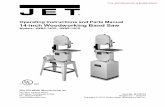 Operating Instructions and Parts Manual 14-inch ... › images › jet › JWBS-14CS_(708115K).pdfThis band saw is designed and intended for use by properly trained and experienced