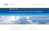 xxxxxxxxxxxxxxxxxxxxxxxxxxxxxxxxxxxxxxx Annexe …...Annex 13 — Aircraft Accident and Incident Investigation Foreword 10/11/16 (x) Applicability While the Annex has been adopted