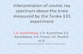 Interpretation of cosmic ray spectrum above the knee measured …mctp.mx/tibolla/Tunka-Presentation18.pdf · 2016-03-02 · Interpretation of cosmic ray spectrum above the knee measured